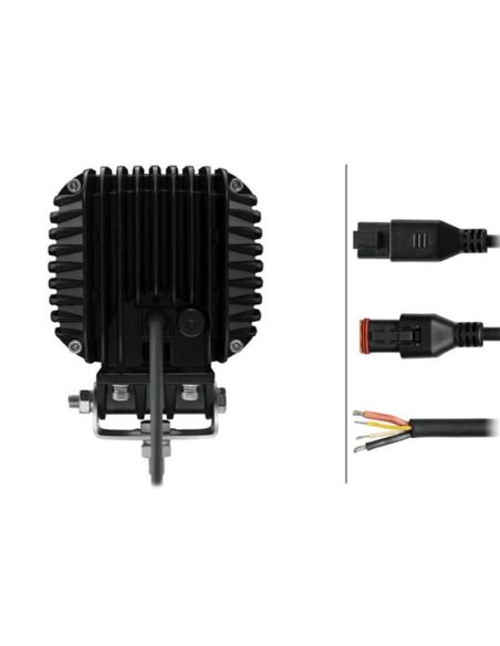 Faro LED de trabajo Hella S5000 2.0 - 5000Lm con Luz de Posición Blanca y Ámbar R148 1GA 357 109-221