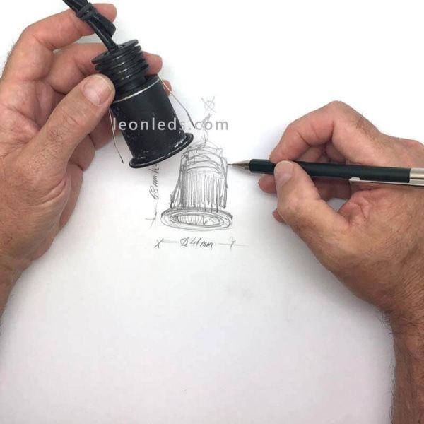 Einbau-LED-Strahler rund weiß 3W...