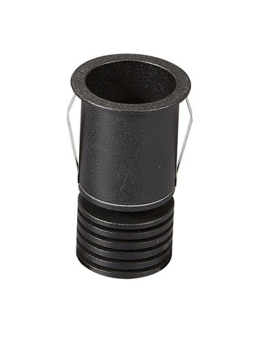 Foco LED empotrable redondo negro 3W GUINCHO, 8º, 210Lm, estanco IP54, 2700K/3000K/4000K