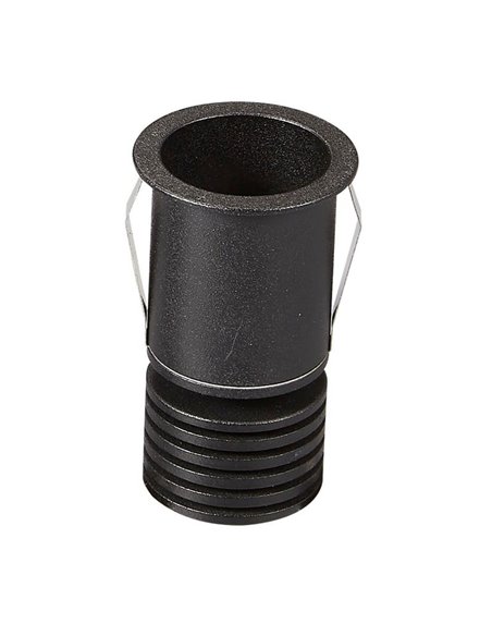 Foco LED empotrable redondo negro 3W GUINCHO, 8º, 210Lm, estanco IP54, 2700K/3000K/4000K