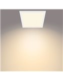 Plafón cuadrado blanco 12W CEILING, 2700K 1100Lm/4000K 1200Lm, regulable, 30cm