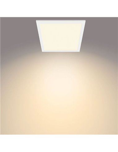 Plafón cuadrado blanco 12W CEILING, 2700K 1100Lm/4000K 1200Lm, regulable, 30cm