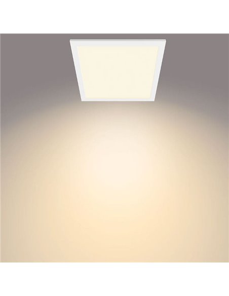 Plafón cuadrado blanco 12W CEILING, 2700K 1100Lm/4000K 1200Lm, regulable, 30cm