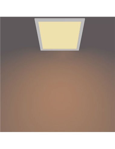 Plafón cuadrado blanco 12W CEILING, 2700K 1100Lm/4000K 1200Lm, regulable, 30cm