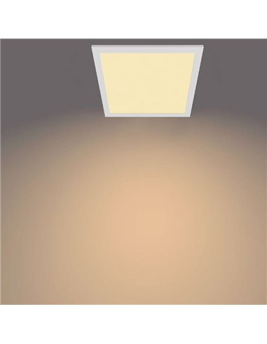 Plafón cuadrado blanco 12W CEILING, 2700K 1100Lm/4000K 1200Lm, regulable, 30cm