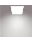 Plafón cuadrado blanco 12W CEILING, 2700K 1100Lm/4000K 1200Lm, regulable, 30cm