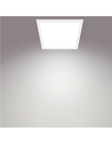 Plafón cuadrado blanco 12W CEILING, 2700K 1100Lm/4000K 1200Lm, regulable, 30cm