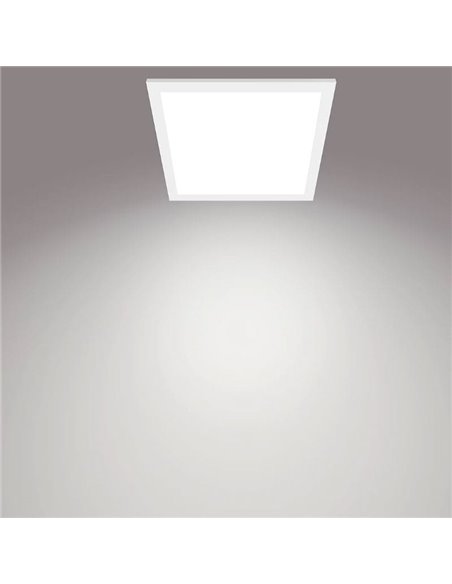 Plafón cuadrado blanco 12W CEILING, 2700K 1100Lm/4000K 1200Lm, regulable, 30cm