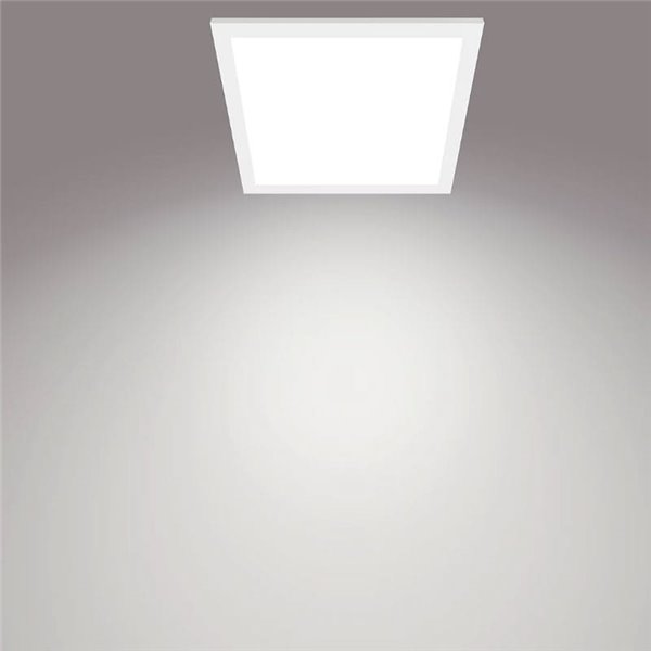 Plafón cuadrado blanco 12W CEILING, 2700K 1100Lm/4000K 1200Lm, regulable, 30cm
