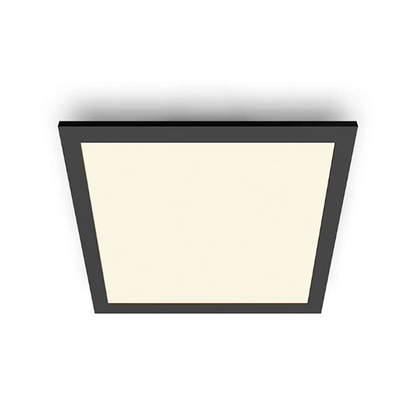 Plafón cuadrado negro 12W CEILING, 2700K 1100Lm, regulable, 30cm