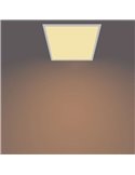 Plafón cuadrado blanco 36W CEILING, 2700K 3300Lm/4000K 3600Lm, regulable, 30cm