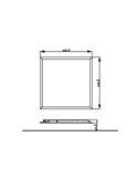 Plafón cuadrado blanco 36W CEILING, 2700K 3300Lm/4000K 3600Lm, regulable, 30cm