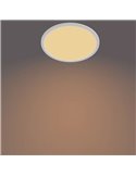 Plafonnier rond SUPERSLIM 15W, dimmable, blanc, 2700K 1300Lm, IP44