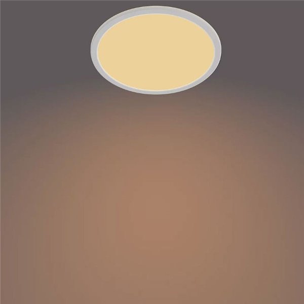 Plafonnier rond SUPERSLIM 15W, dimmable, blanc, 2700K 1300Lm, IP44