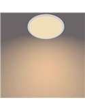 Plafonnier rond SUPERSLIM 15W, dimmable, blanc, 2700K 1300Lm, IP44