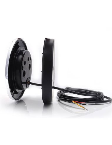 Luz LED traseira cromada lateral embutida W131 Y 12V 24V Posição, freio e sinal de mudança de direção R10, R1Y, S1Y 2aY Was