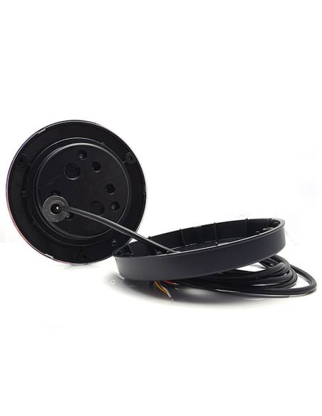 Trasera con tapa Piloto LED trasero cromado empotrable W131 Y 12V 24V Posición, Freno e Intermitente R10, R1Y, S1Y 2aY Was