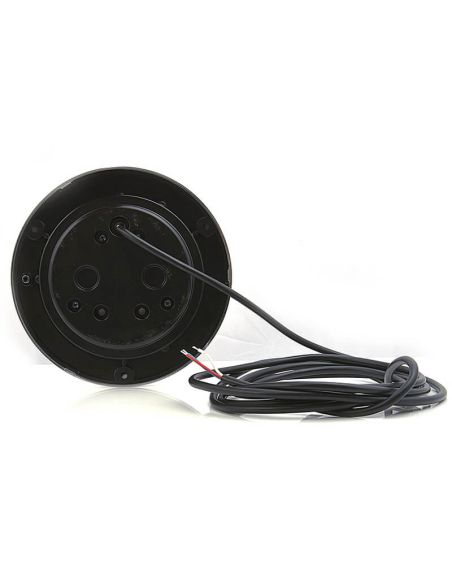 Trasera de Piloto LED trasero redondo cromado empotrable W147 12V 24V Niebla y Marcha Atras R10 F, AR