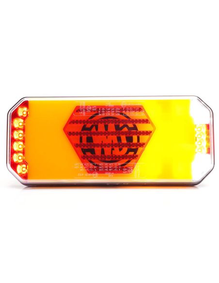 Piloto Trasero LED Neon W279 DD Eco 7 Funciones con luz de matrícula lateral 12V 24V S1, F1, AR, R1, 2aD, L , IA Was