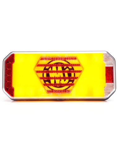 Piloto Trasero LED Neon W279 DD Eco 7 Funciones con luz de matrícula lateral 12V 24V S1, F1, AR, R1, 2aD, L , IA Was