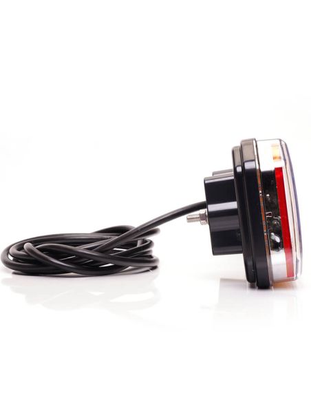 Feu arrière latéral LED Néon W279 DD Eco 7 Fonctions avec éclairage latéral de plaque 12V 24V S1, F1, AR, R1, 2aD, L, IA Was