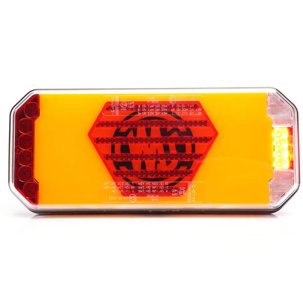 Piloto Trasero LED Neon W279 DD Eco 7 Funciones con luz de matrícula lateral 12V 24V S1, F1, AR, R1, 2aD, L , IA Was