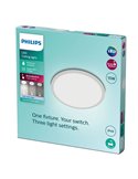 Plafón de Techo SUPERSLIM 15W, blanco 4000K 1500Lm, regulable, estanco al agua, SceneSwitch