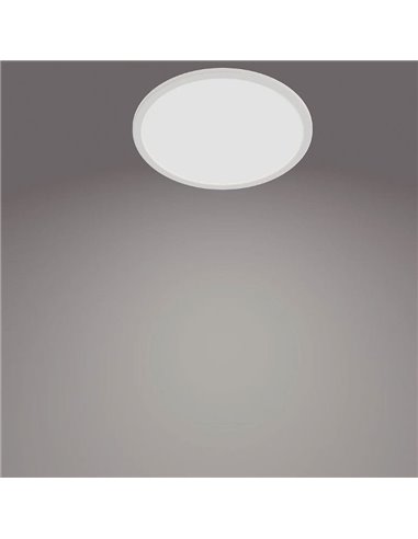Plafón de Techo SUPERSLIM 15W, blanco 4000K 1500Lm, regulable, estanco al agua, SceneSwitch