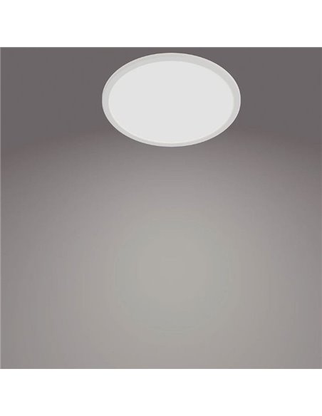 Plafón de Techo SUPERSLIM 15W, blanco 4000K 1500Lm, regulable, estanco al agua, SceneSwitch