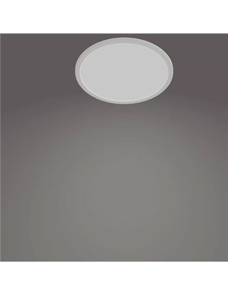 Plafón de Techo SUPERSLIM 15W, blanco 4000K, regulable, estanco al agua, SceneSwitch