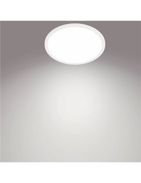 Plafón de Techo SUPERSLIM 15W, blanco 4000K, regulable, estanco al agua, SceneSwitch