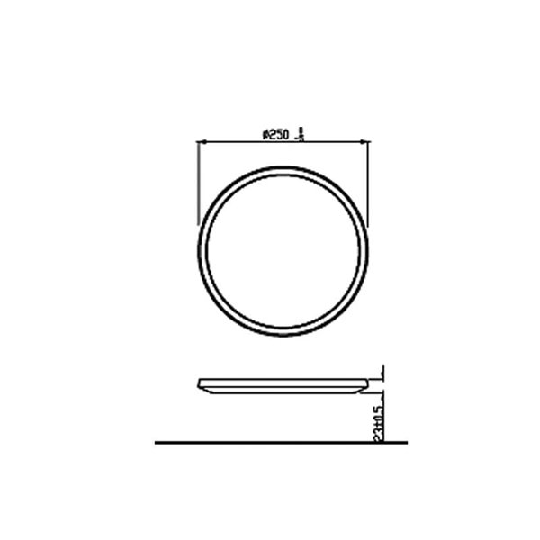 Plafón de Techo SUPERSLIM 15W, blanco 4000K 1500Lm, regulable, estanco al agua, SceneSwitch