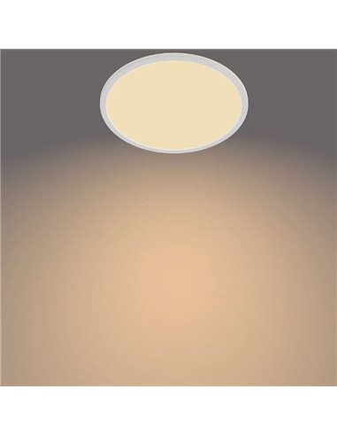 Plafón de Techo SUPERSLIM 18W, blanco 2700K 1500Lm, regulable estanco al agua