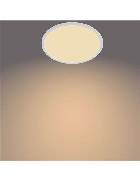 Plafón de Techo SUPERSLIM 18W, blanco 2700K 1500Lm, regulable estanco al agua