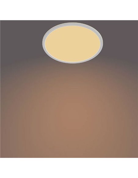 Plafón de Techo SUPERSLIM 18W, blanco 2700K 1500Lm, regulable estanco al agua