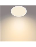 Plafón de Techo SUPERSLIM 18W, blanco 2700K 1500Lm, regulable estanco al agua