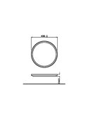 Plafón de Techo SUPERSLIM 18W, blanco 2700K 1500Lm, regulable estanco al agua