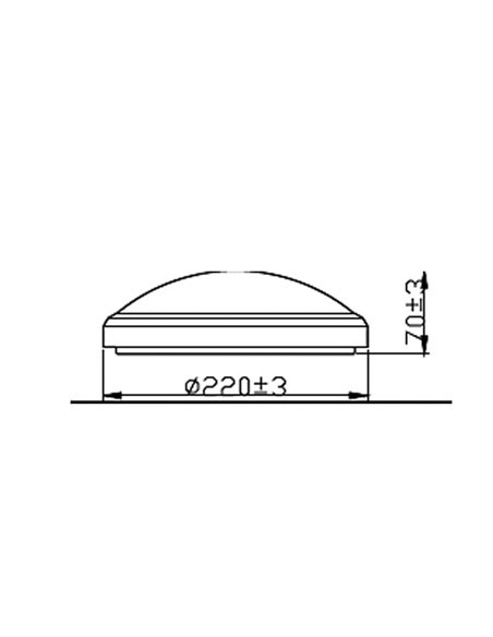 Plafón de Techo BALANCE 6W, níquel, 2700K, 600Lm, IP44 estanco al agua Ø22cm