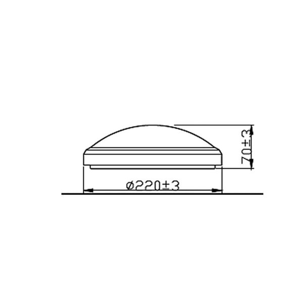 Plafón de Techo BALANCE 6W, blanco, 2700K, 600Lm, IP44 estanco al agua Ø22cm