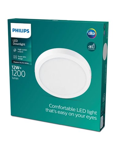 Plafón de techo Ø21cm MAGNEOS, 12W 1200Lm/1350Lm, blanco en 2700K/4000K