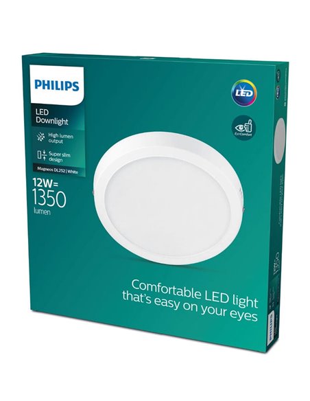 Lámparas de techo Plafón Magneos 12 W 210 mm 2700 k Blanco