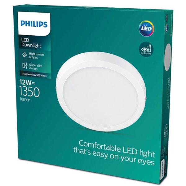 Lámparas de techo Plafón Magneos 12 W 210 mm 2700 k Blanco