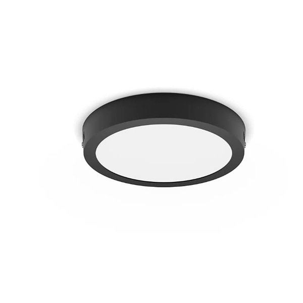 Plafón de techo Ø 21cm MAGNEOS, 12W 1150Lm, negro 2700K