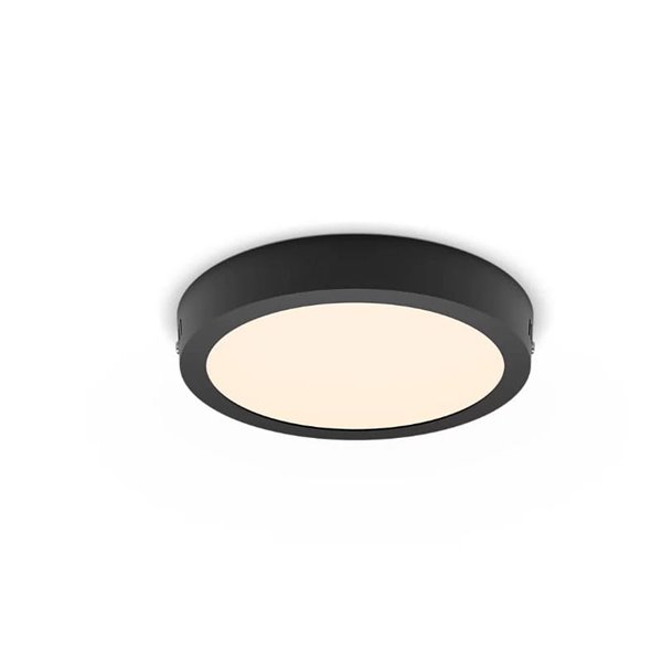 Plafón de techo Ø 21cm MAGNEOS, 12W 1150Lm, negro 2700K