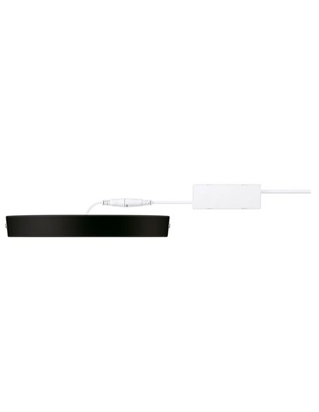 Plafón de techo Ø 21cm MAGNEOS, 12W 1150Lm, negro 2700K