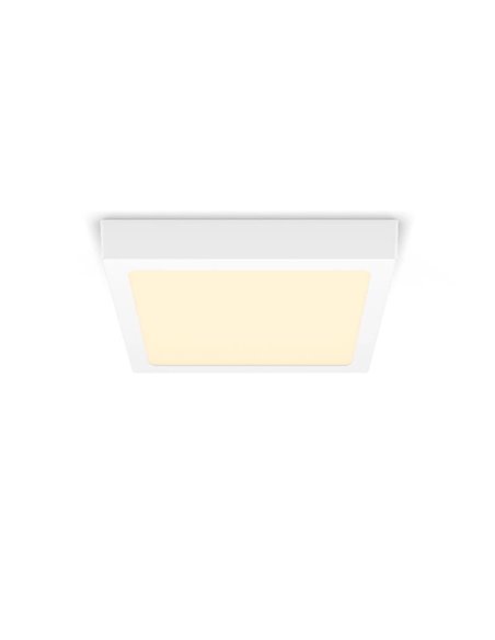 Plafón cuadrado de Techo MAGNEOS, 12W 1350Lm/1200Lm, 21cm, blanco, 2700K/4000K