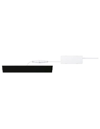 Plafón de techo cuadrado 21cm MAGNEOS, 12W 1150Lm, negro 2700K