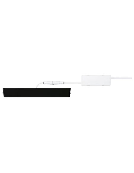 Plafón de techo cuadrado 21cm MAGNEOS, 12W 1150Lm, negro 2700K