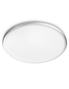 Lámparas de techo/Plafón SPRAY 17W, Ø34,7cm, plata, 2700K, IP44 estanco al agua