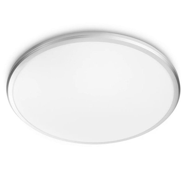 Lámparas de techo/Plafón SPRAY 17W, Ø34,7cm, plata, 2700K, IP44 estanco al agua